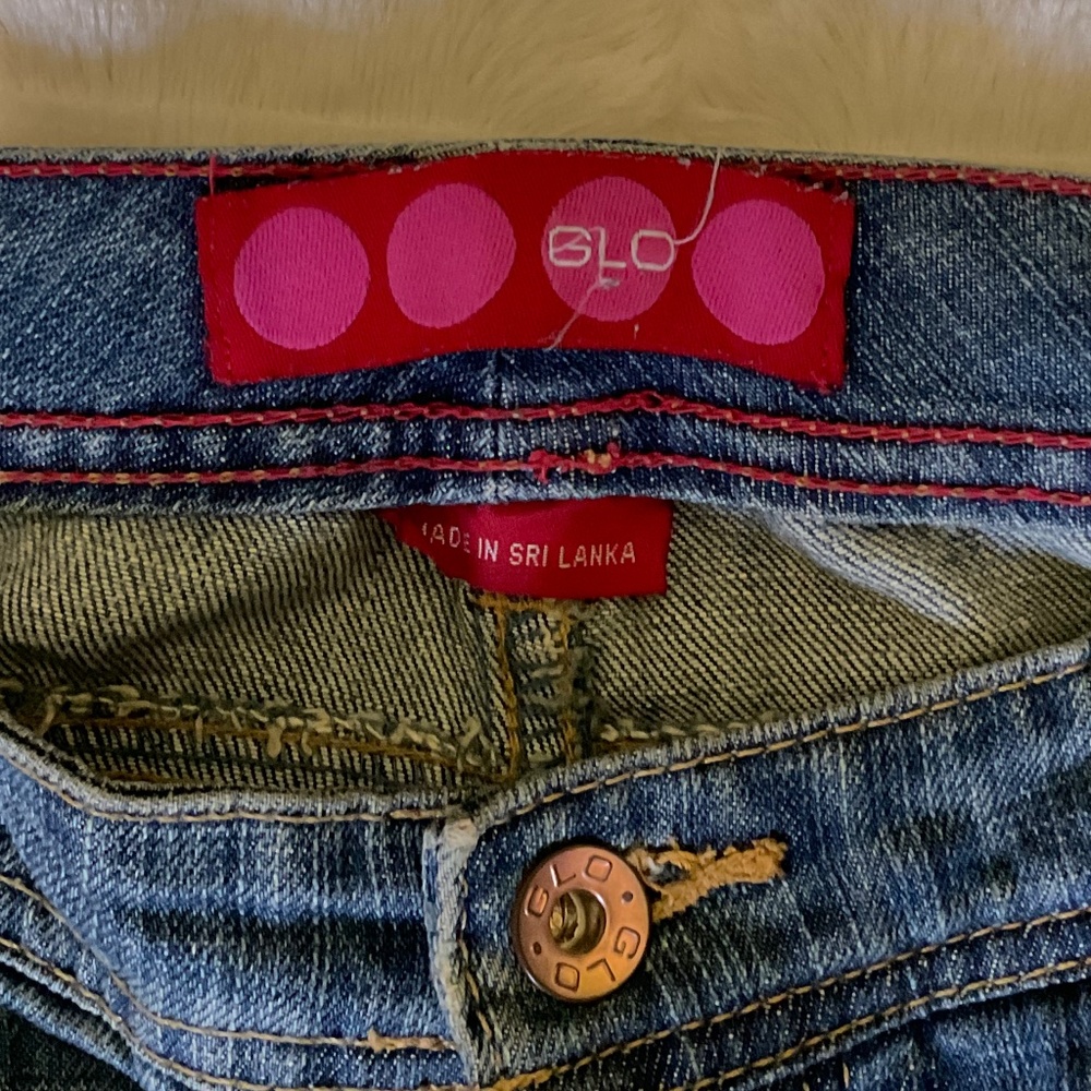 Vintage GLO Lightwash Distressed Jeans Boot Cut